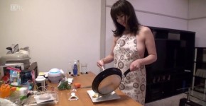 Michiko Takakura Japanese in an apron on a naked body, buckyaman