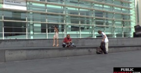 Real newbie gets public spanked and facefucked before jizz, daneswa
