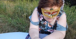 Chubby russian MILF fucked outdoor in the field, ruto3fous