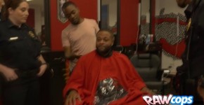 Barbershop bang! Big tits and white butts are getting fucked by BBC criminal!, Copst00hot