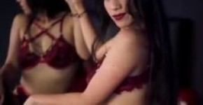 Solo Brunette Wearing Red Lingerie Fingering Her Driing Cunt Swinger Couples, ishithande