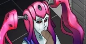 Robot girl with Pink Hair hentai and purplemantis porn, davachi