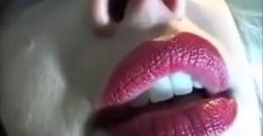 beauty with luscious lips showing off deep throat intended for oral sex, monkeyjim