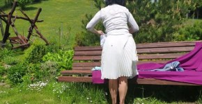 Wanilianna Vintage Ladys Outdoor Naughtiness Lewd Legging Porn, erengaster
