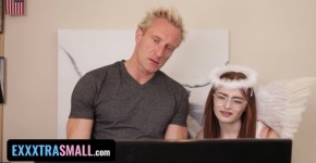 Exxxtra Small - Tiny Guardian Angel Reese Robbins Saves Horny Stud From Calling His Ex GF For Sex, iseder