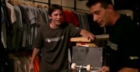 Dru Berrymore stops by her skate boarding store to pick up a few, Teeenag45
