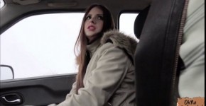Sexy Rebecca Volpetti gets fucked in doggystyle in the car, spuugje