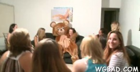 Stripper gets his hard penis licked by several, Millucky