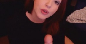 Big Tits Redhead Babe Rides her Dildo, lillyfl0wer