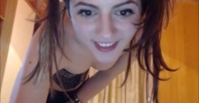 Charming teen strip tease on webcam, Fithan