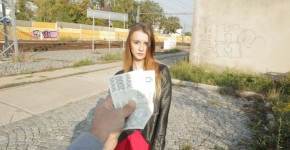 Public Agent - Pantyless and fucked hard Adelle Unicorn, FAKEhub