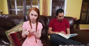 Dolly Little gets a jolt in her stomach from bigdick, Wilbu2r