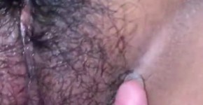 Latina gf creamy pussy soaking wet while being fingered, Ckilen
