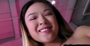 Asian BJ bae closeup sucks POV pecker and talks dirty, hjl0ver