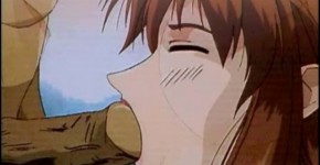 Japanese hentai slammed standing oralsex, Grabber5