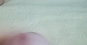 a quick cum shot on the bed with sisters best friend watching, Forgetta4ble