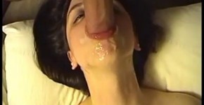 very very hot amateur blowjob with cum in face, appetizing!, ondoun