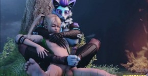 Young Rose Gets Passionate Anthro Footjob in Forest (futa) - Sfm 075, areresss