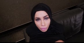 Arab Victoria June with her enhanced lips has the perfect mouth for sucking cocks! In this scene she gives a POV blowjob and fuc