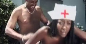 Majestic ebony nurse with enormous boobs, Tal12lum