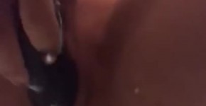 My Creampie Juicy Pussy Cums Intense while Stretched out by Huge Dildo Husb, uloused