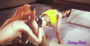 Cowboy Bebop Hentai 3D - Faye Valentine FIngering, Cunnilinguss and fucked with creampie in her pussy, Wingarr