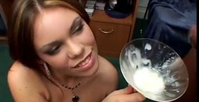 Greedy whore Gia Paloma has a cum martini, rin43t3ul