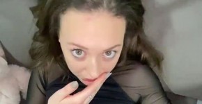Young 18yo Teen Stepdaughter POV Deepthroat Blowjob In Hotel room - Isabella De Laa, Hel121en3