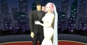 La Boda de Sakura Parte 1 Anime Hentai Netorare Recién Casados le toman Fotos con los Ojos Tapado Esposa a. Marido tonto, Winga