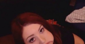 Redhead with big tits rides her dildo and moans on cam, yonoutof