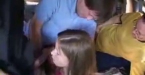 Cute teen picked up and receives blowjobs and facials, SweetBeam