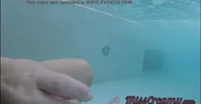 Flashing my dick in front of a young girl in public pool and helps me masturbate - it's very risky with people near - MissCreamy