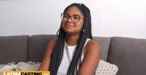 Amateur Busty Brazilian Teen Gives Sloppy Blowjob At Casting, Karenina_LC