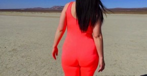 luscious lopez - walking in a neon catsuit assspreading, rastandooo