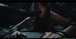 Small tits Ellie Luna got her pussy creampied by big Plant Tentacles, plantsVsCunts