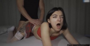 RUTHLESS POUNDING Skinny Teen Slut cant believe whats Happening Madison Quinn, delirefsd4