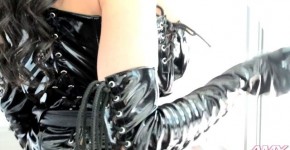 Amy Anderssen Brunette in sexy black lingerie, sowicerea