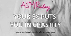 EroticAudio - Your Ex Puts You In Chastity, Cock Cage, Femdom, Sissy| ASMRiley, Yanner