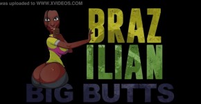 BrazilianBigButts.com MadamButt Dildo in her Gigantic Ass, Aitlyne
