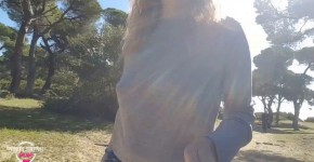 nippleringlover walking on the beach and flashing pierced tits with huge pierced nipples and big nipple rings, atowen
