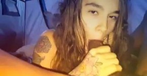 girl sucks big black dick on the bed, barmasaa