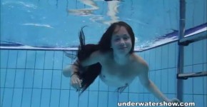Cute Umora is swimming nude in the pool, Gennelly