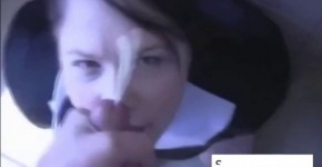 Sister Clara The Cock Sucking Nun Girlfriend Fucked, nuthing