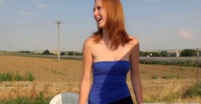 Amateur redhead Eurobabe Linda Sweet fucked in an open field porn, ederous