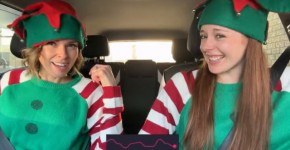 Horny Elves cumming in drive thru with remote controlled vibrators nadia foxx Xsite, ensedengat