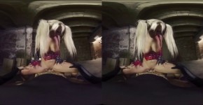 harley quinn in vr pien hub, onderorand