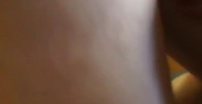 brunette honey strokes dick and gets fucked, cumonass