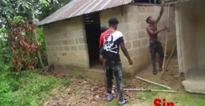 Two Brothers Caught Fucking Two Local African Black With Vagina Sisters Farming In Public,, Rosa23
