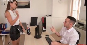 Epic fuck on office desk makes Liya Silver's big tits shake & him cum hard GP1123, urofre