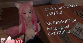 I BOUNCE and BEG for more of your CUM!!! CATGIRL gets COVERED in CUM!!!!, norintoun